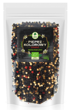 PIEPRZ KOLOROWY ZIARNISTY (UZUPEŁNIENIE) BIO 160 g - DARY NATURY