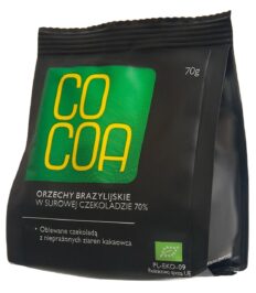 ORZECHY BRAZYLIJSKIE W CZEKOLADZIE SUROWEJ BIO 70 g - COCOA