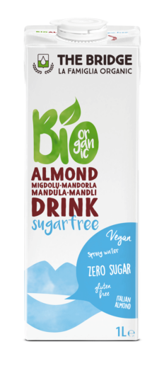 NAPÓJ MIGDAŁOWY 3 % BEZ CUKRU BEZGLUTENOWY BIO 1 L - THE BRIDGE