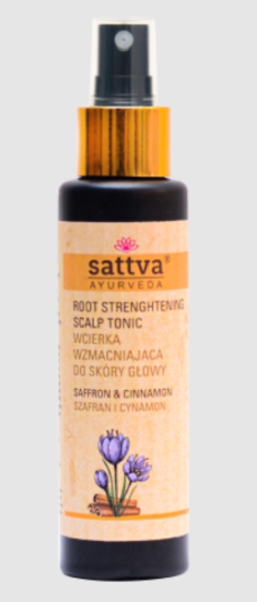 WCIERKA DO SKÓRY GŁOWY WZMACNIAJĄCA SZAFRAN I CYNAMON 100 ml - SATTVA (AYURVEDA)