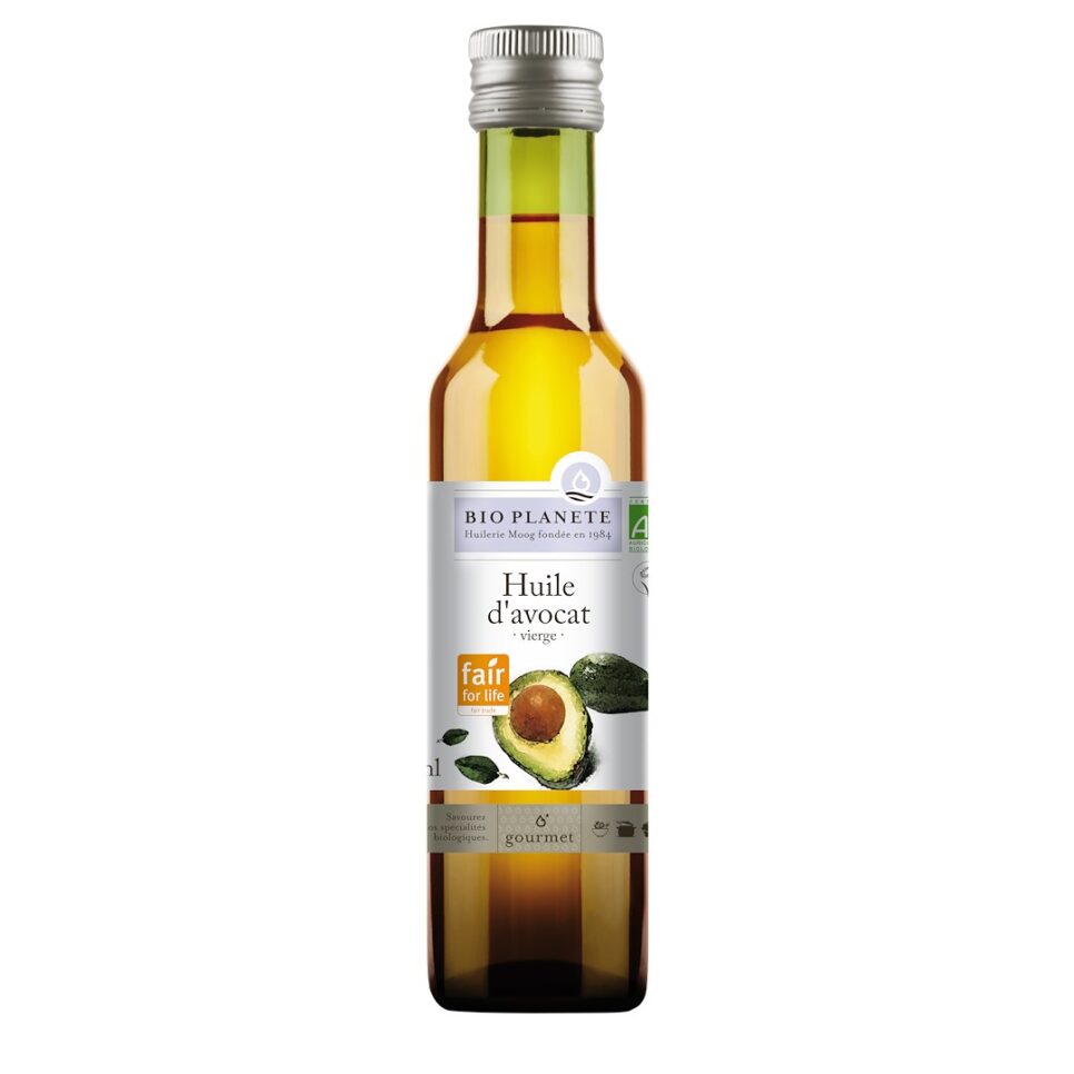 OLEJ Z MIĄŻSZU AWOKADO TŁOCZONY NA ZIMNO FAIR FOR LIFE BIO 250 ml - BIO PLANETE